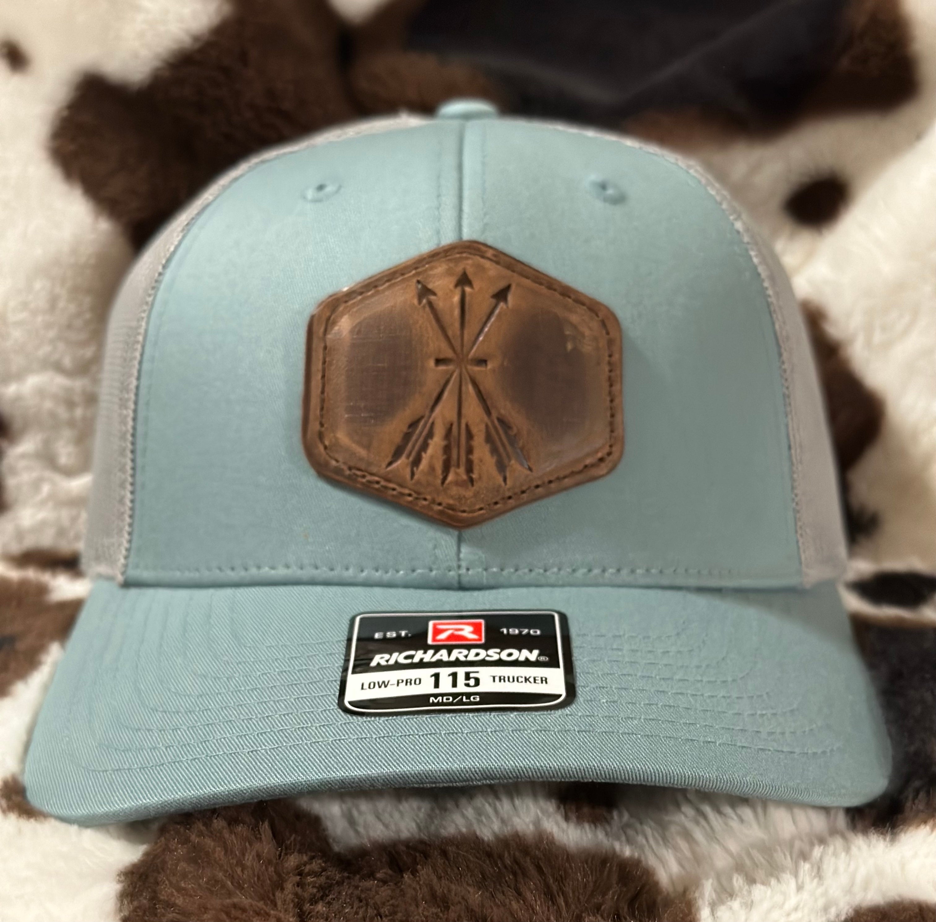 3 Arrow Leather Patch Hat-2 New Colors!