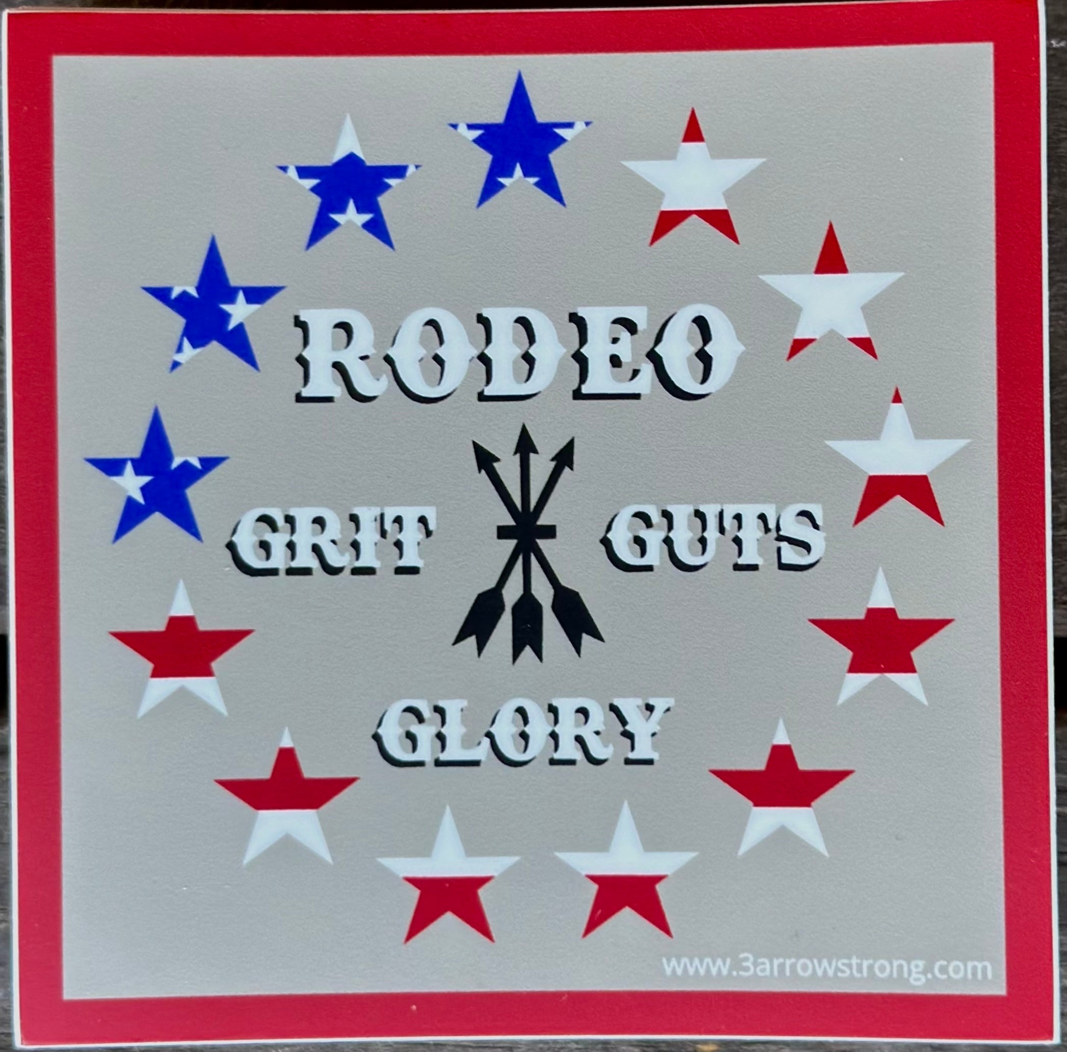 Grit-Guts-Glory Rodeo sticker