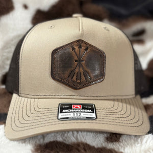 3Arrow Leather Patch Hat