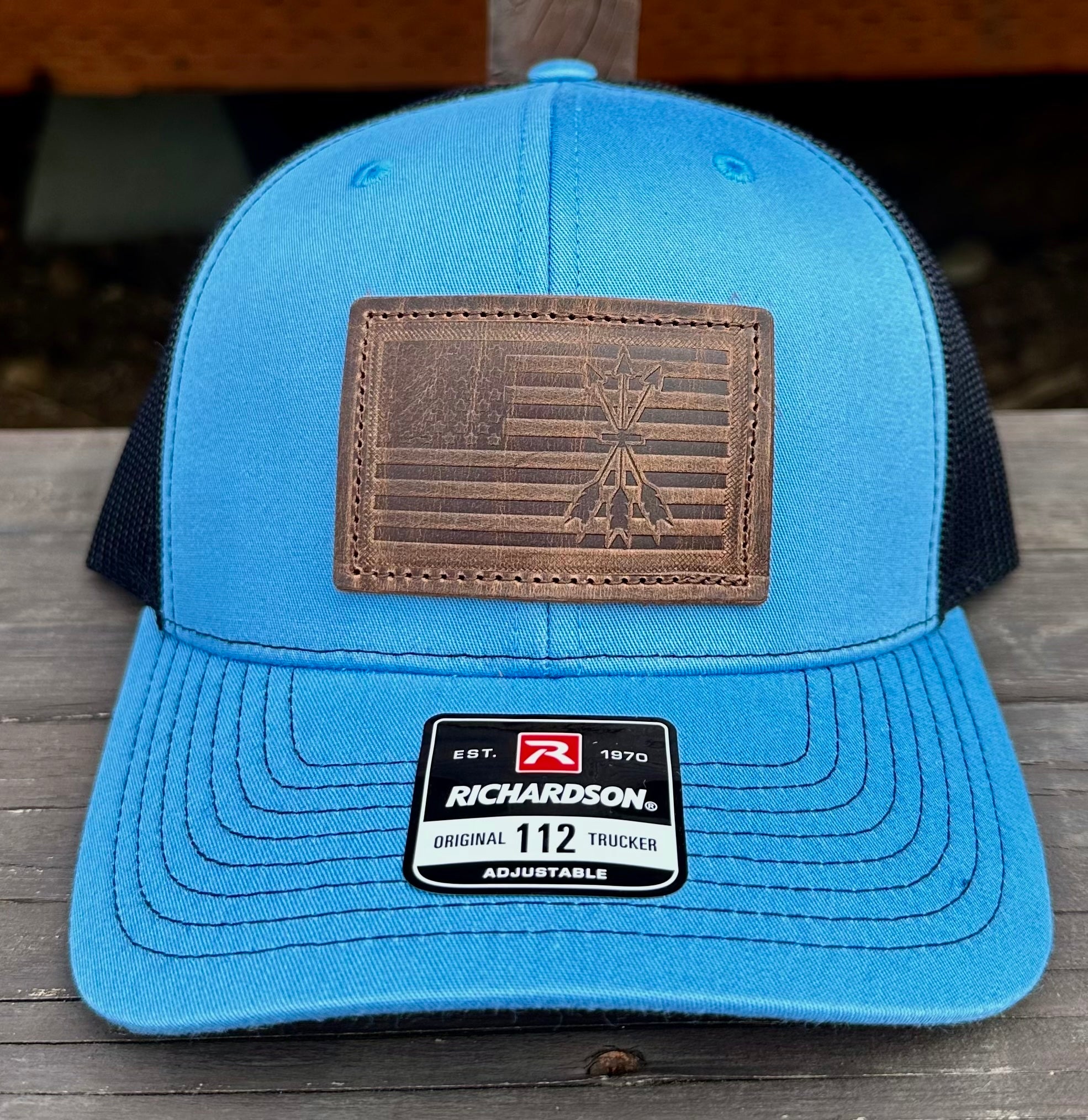 3Arrow Flag Leather Patch Hat