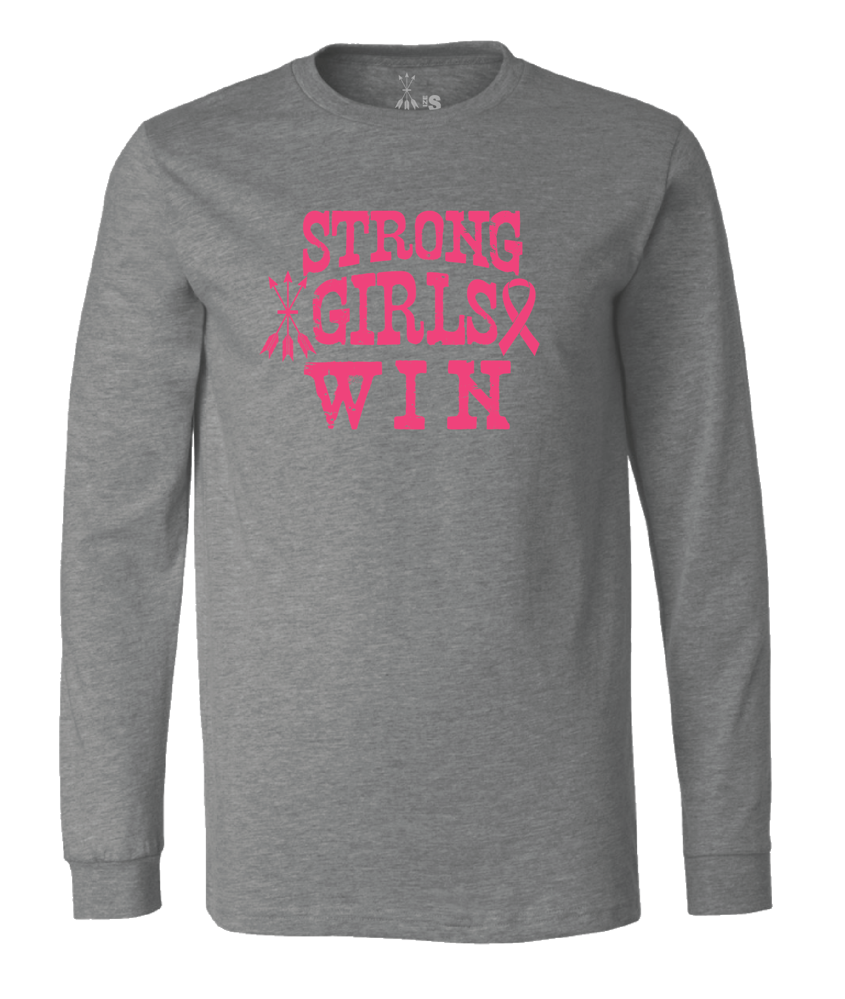 Breast Cancer Awareness - Strong Girls Win Long Sleeve
